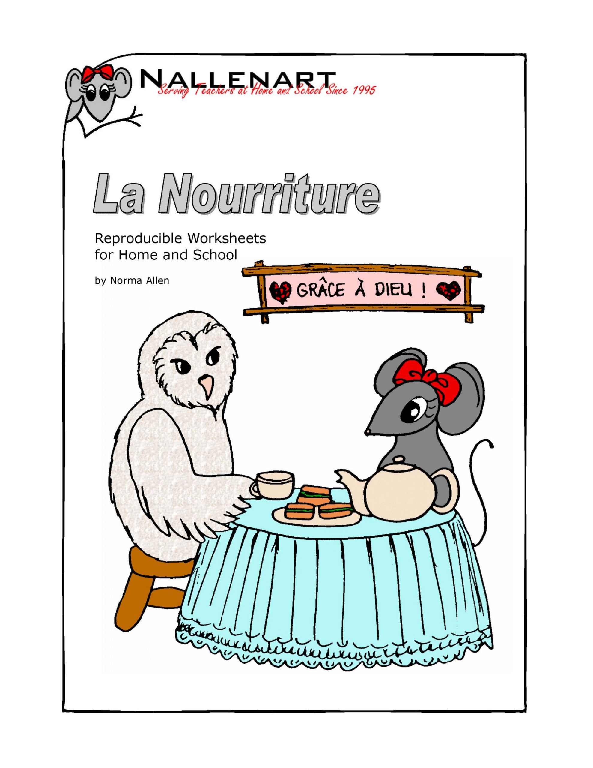 French Food Vocabulary Worksheets